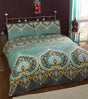 Beautiful Asha Duvet Set showcasing vibrant Indian-inspired printed design with matching pillowcases