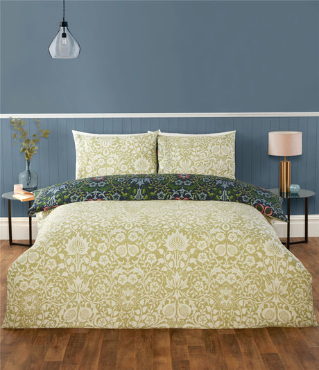 Luxurious Heritage Flora MF Duvet Set featuring intricate floral patterns and elegant design