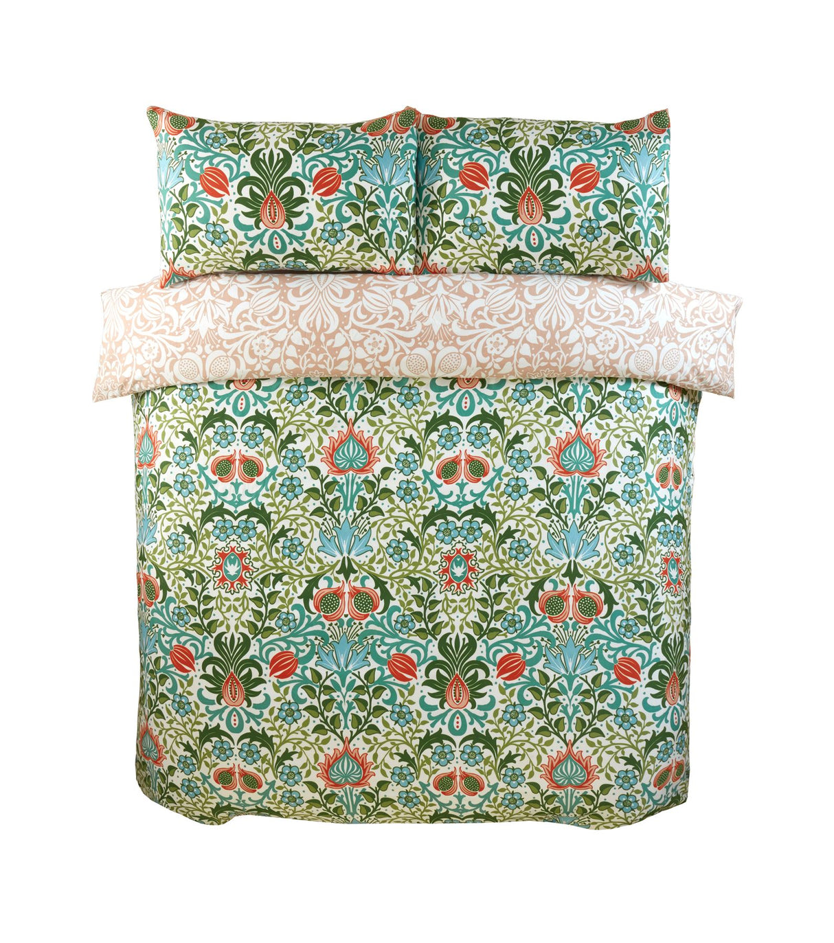 Elegant Heritage Flora MF Duvet Set featuring intricate floral patterns and luxurious fabric for a sophisticated bedroom decor