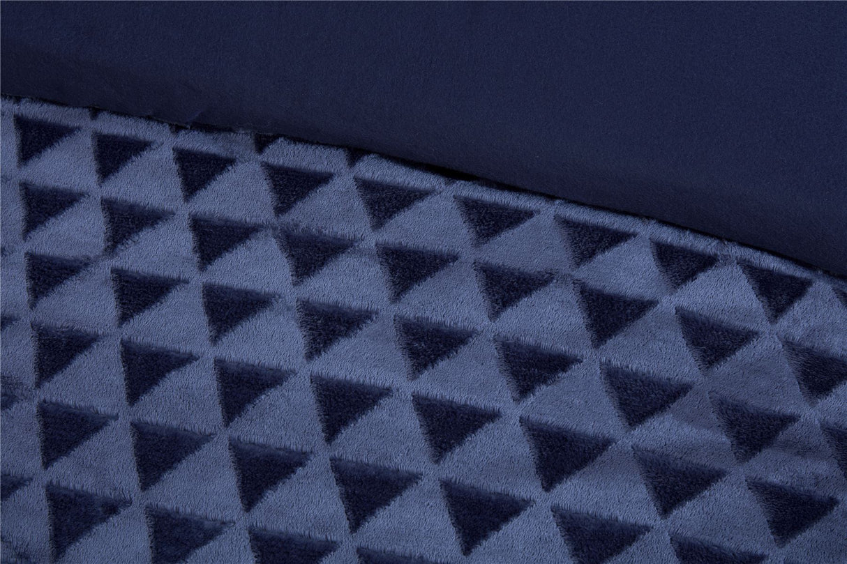 Diamond Cut Velvet Duvet Set