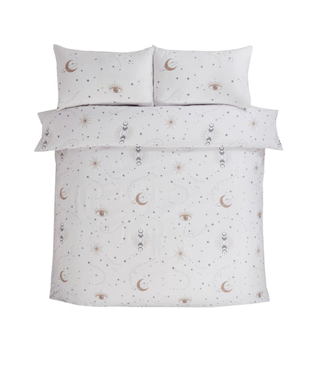 Soft, breathable fabric Manifesting Duvet Set featuring a reversible design and matching pillowcases for a peaceful sleep environment
