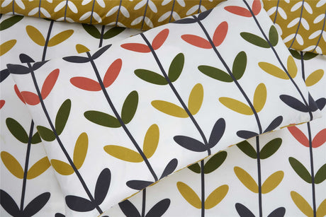 Stylish Jules Duvet Set with fully reversible design, matching pillowcases, and popper closure for convenient use