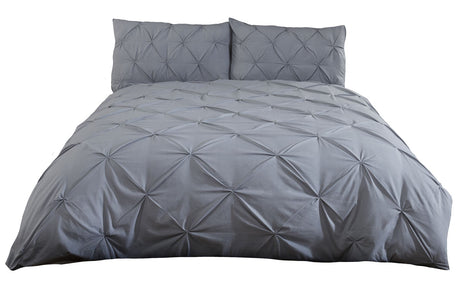 Sophisticated neutral palette Balmoral duvet cover with secure button fastening