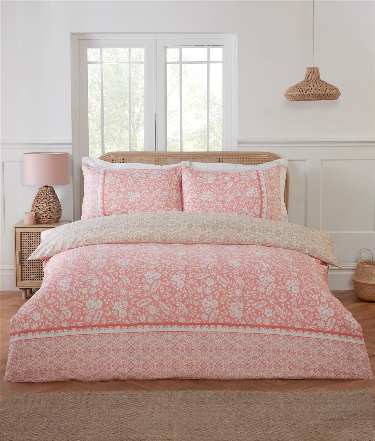 Luxurious Eleanor Duvet Set featuring elegant floral patterns and soft, high-quality fabric for a stylish and comfortable bedroom decor