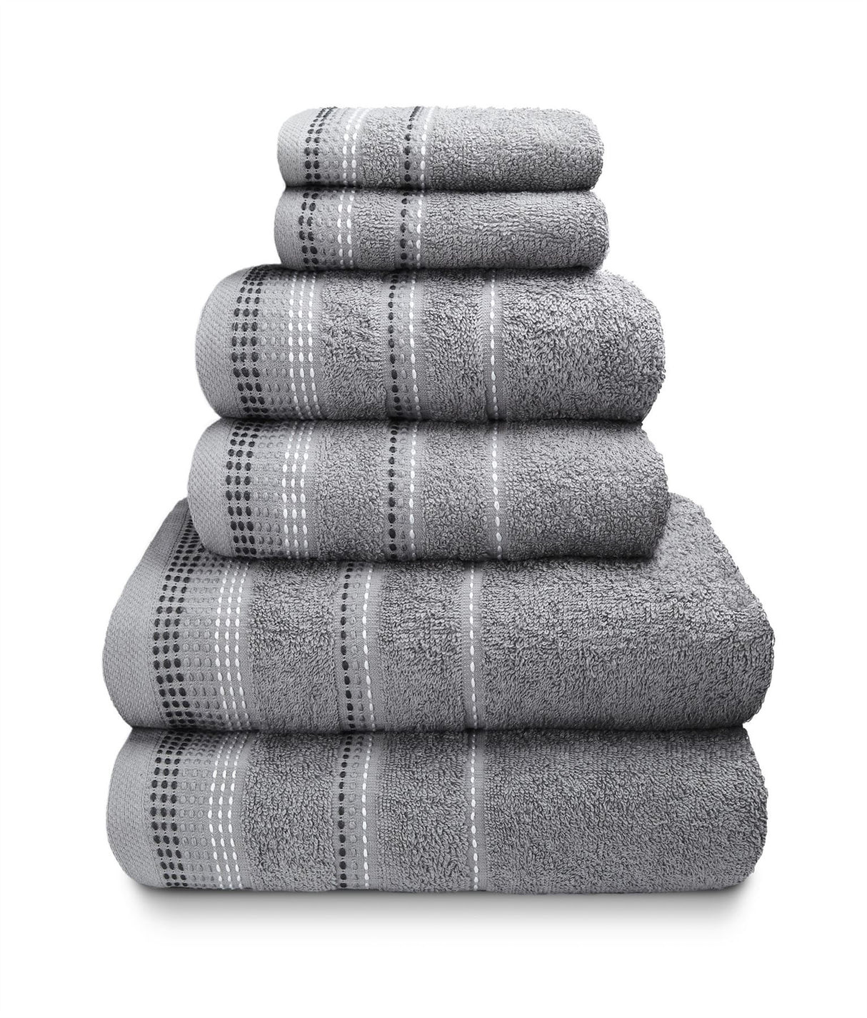 Set of two plush bath sheets measuring 90x140cm with luxurious embroidery trim, perfect for wrapping yourself in softness