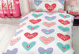 A colourful Hearts New Duvet Set featuring a charming heart pattern design to brighten any child's bedroom
