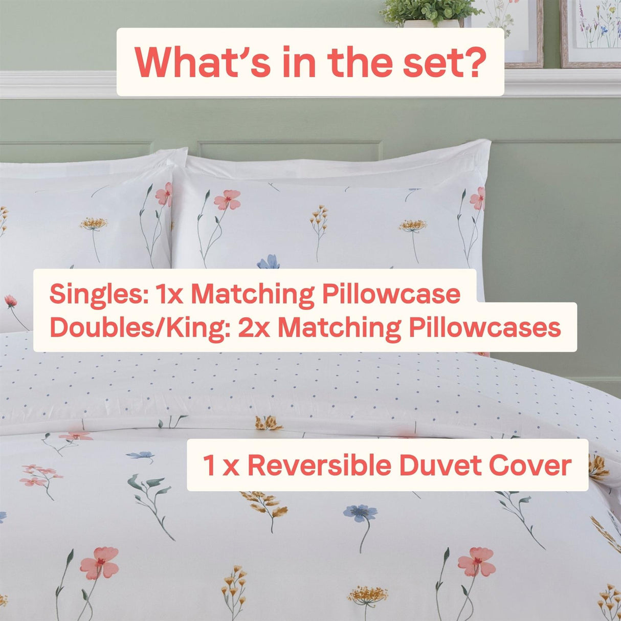 Pressed Flowers Duvet Set