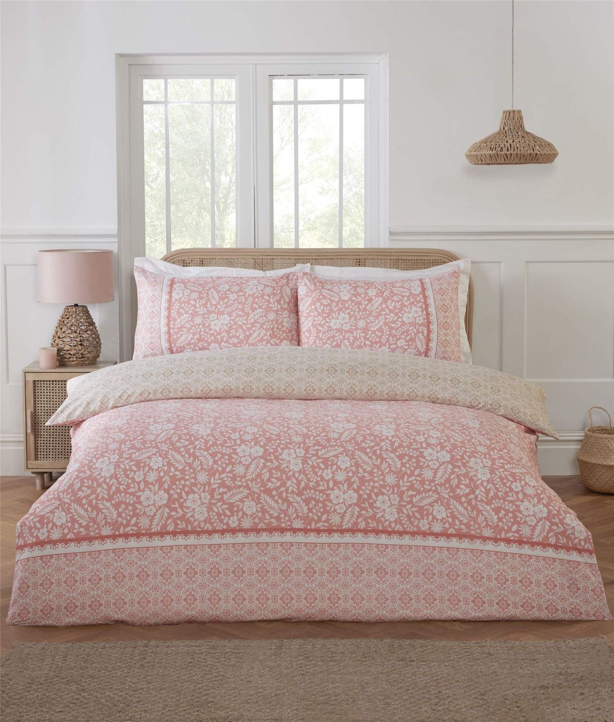 Luxurious Eleanor Duvet Set with elegant floral patterns and soft, breathable fabric for a cozy sleep experience