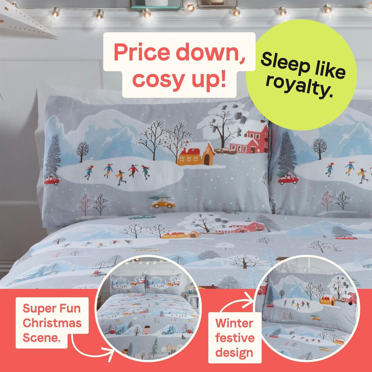 Winter Town Duvet Set
