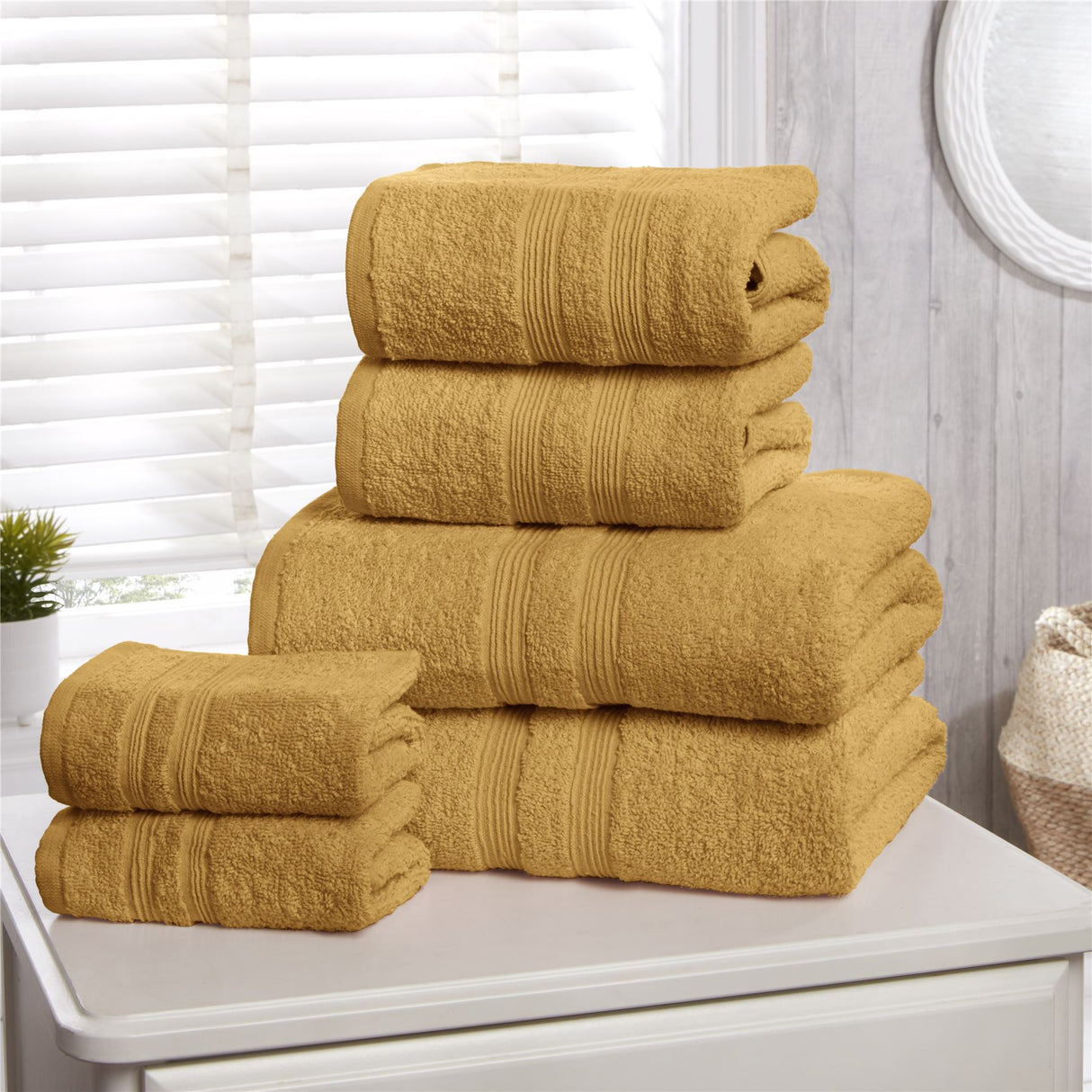 Complete Camden towel collection showcasing elegant design and high-quality materials for a comfortable bathroom experience