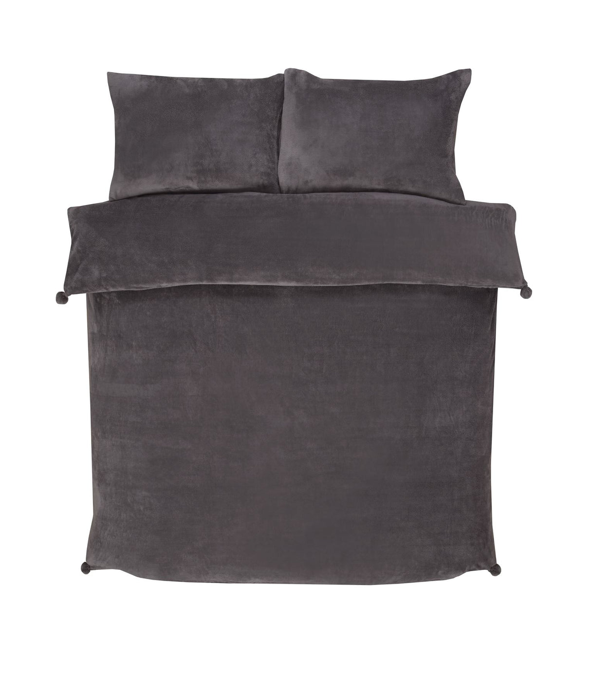 Luxurious pom pom fleece duvet set featuring soft, cozy fabric with playful pom pom accents for stylish bedroom decor