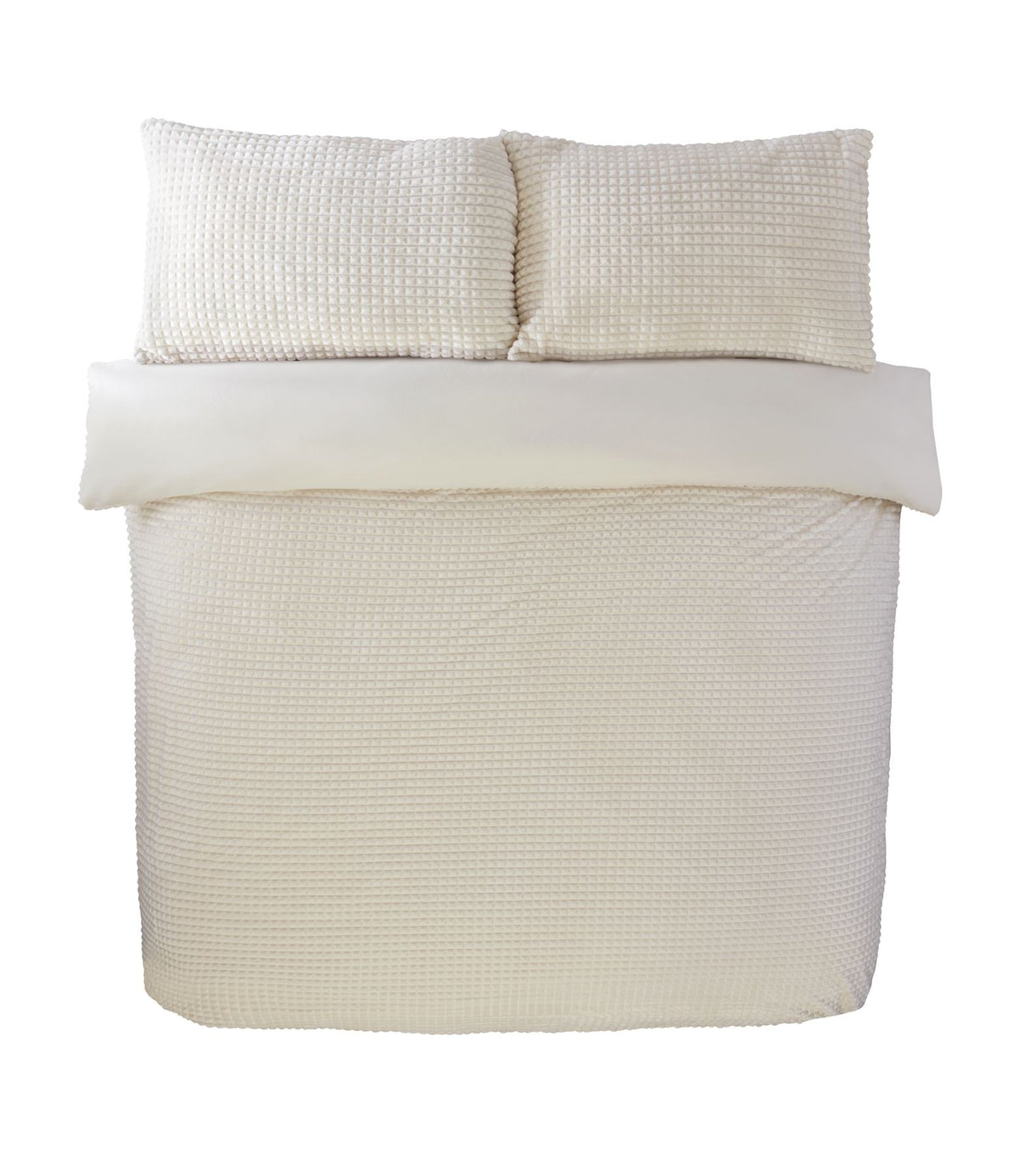 Luxury Waffle Fleece Duvet Set