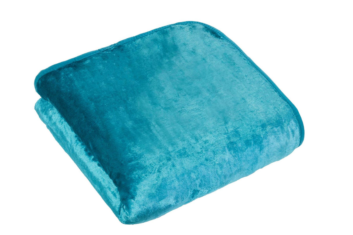 Luxurious dyed mink throw blanket featuring soft, plush fur in vibrant, stylish colors for cozy home decor