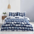 Luxurious Truro Duvet Set featuring pebble effect design in blue and natural colours