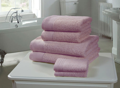 Close-up of soft, durable Happy Home 100% Cotton 600GSM Face Cloth in Heather showing thick, lofty pile and high-quality material