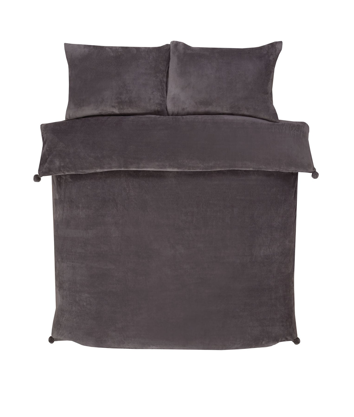 Cozy Pom Pom Fleece Duvet Set featuring soft, plush fabric with playful pom pom accents for a stylish bedroom decor