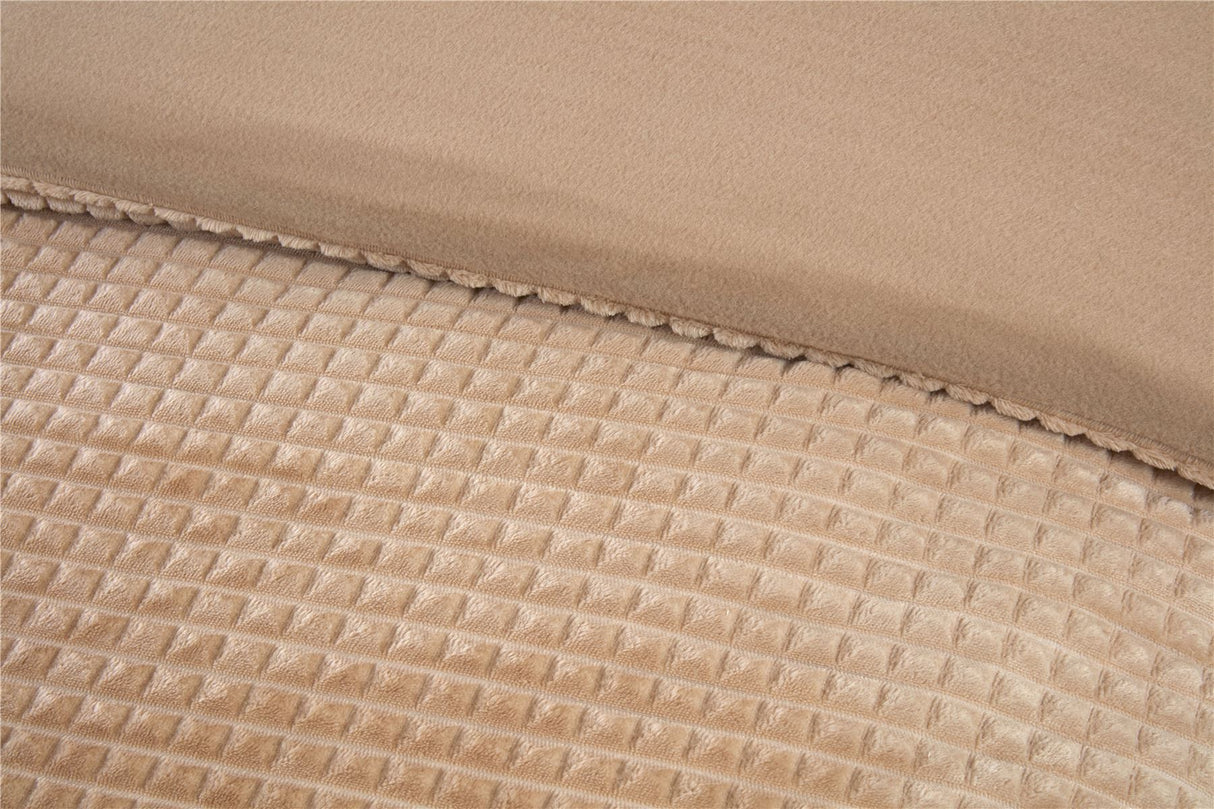 Luxury Waffle Fleece Duvet Set