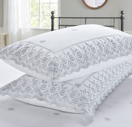 Luxurious Gabrielle Duvet Set arranged to evoke timeless sophistication and cosy comfort