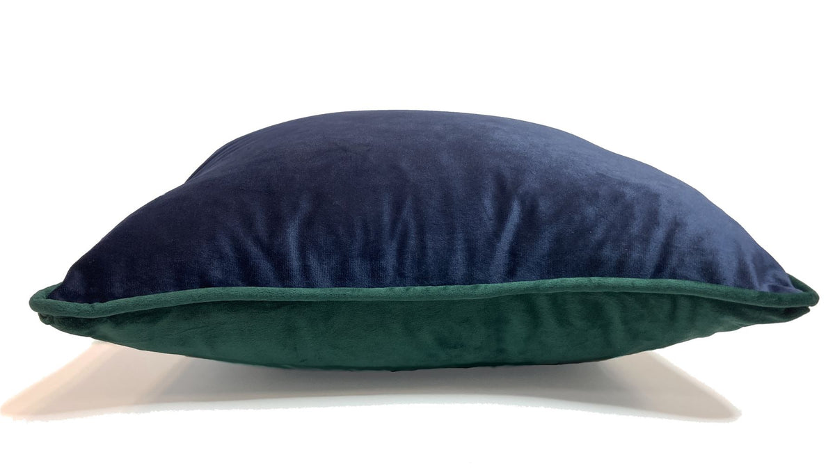 Piped Velvet Filled Cushion 43X43Cm