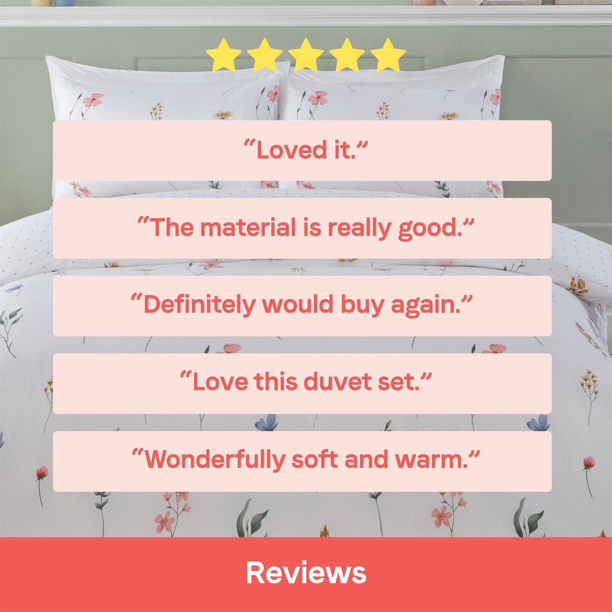Pressed Flowers Duvet Set