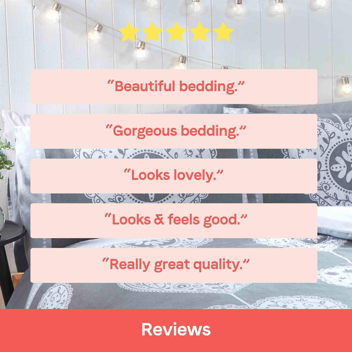 Scandi Heart Brushed Cotton Duvet Set