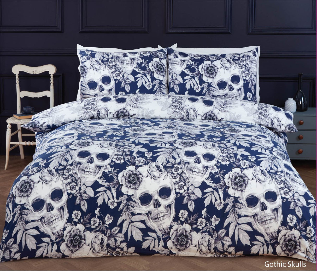 Gothic Skulls Duvet Set