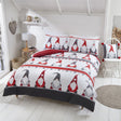 Festive Gonks Duvet Set featuring colourful gonk motifs with a scandi winter décor aesthetic