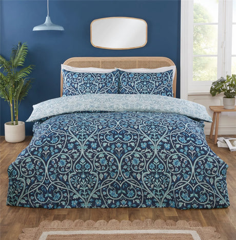 White and blue bed linen: A timeless bedroom refresh
