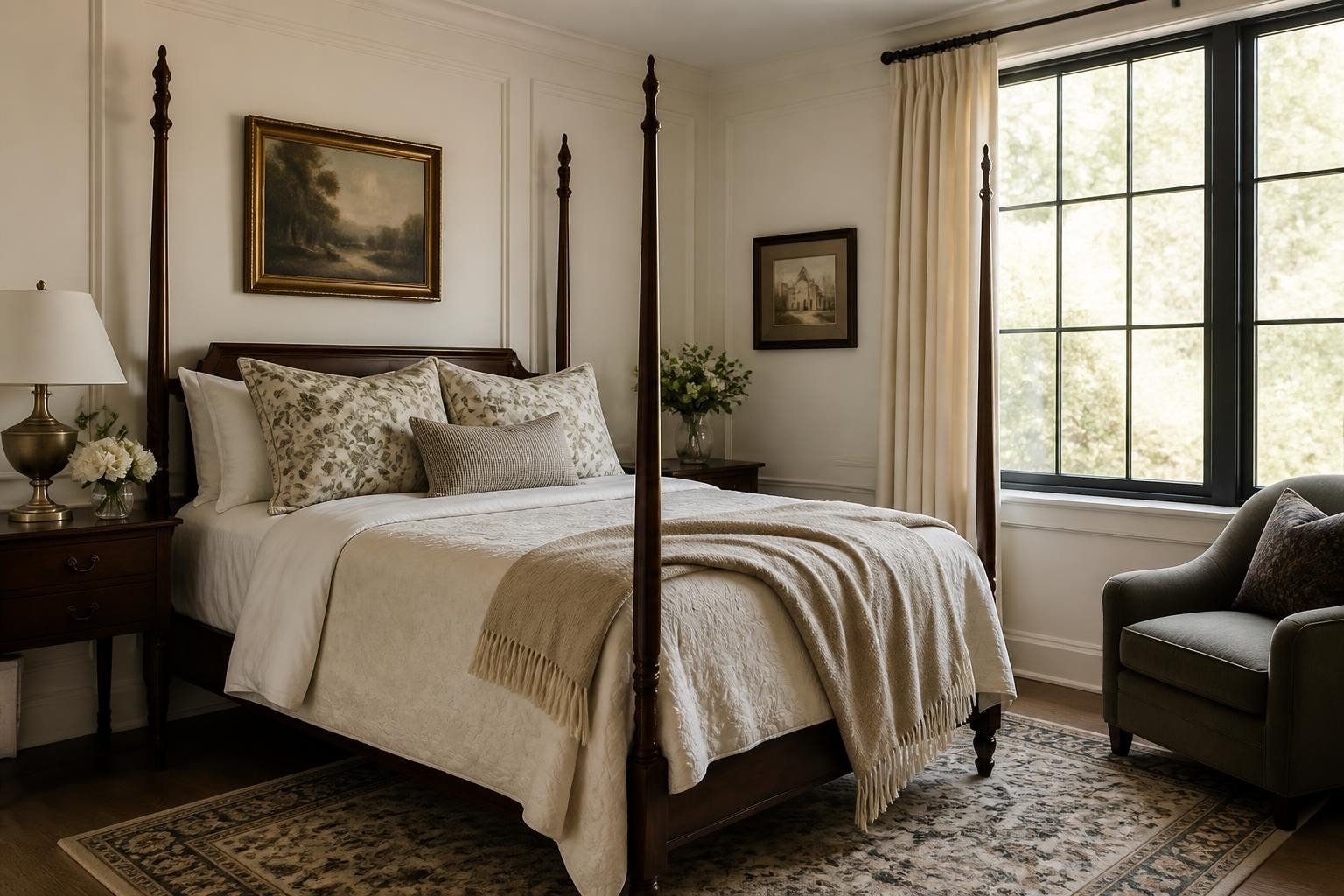 Vintage looking duvet covers for a timeless bedroom