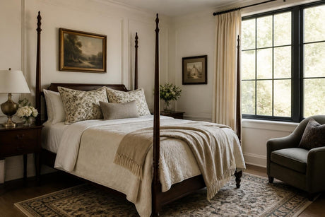 Vintage looking duvet covers for a timeless bedroom