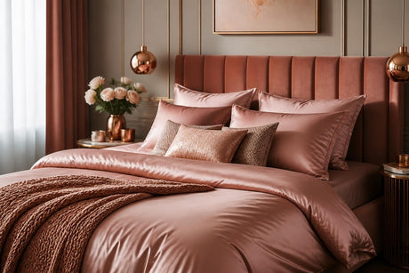 Rose gold bedding: Transform your bedroom in 2026