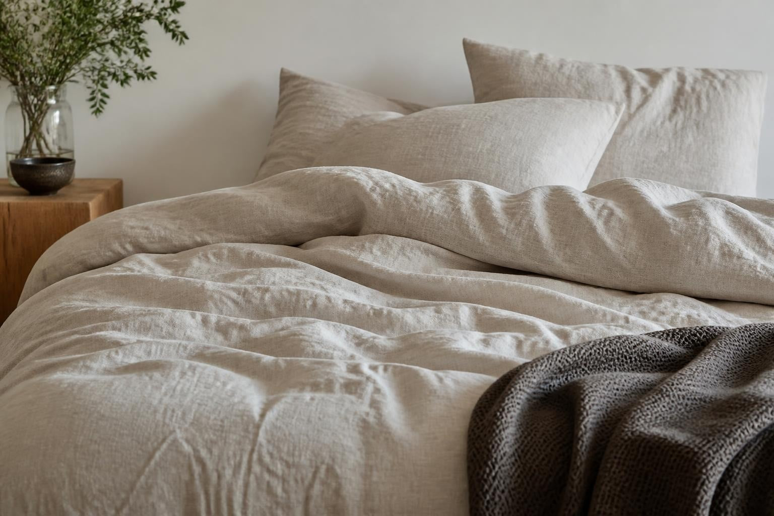 Best linen bed linen for a stylish, cosy bedroom