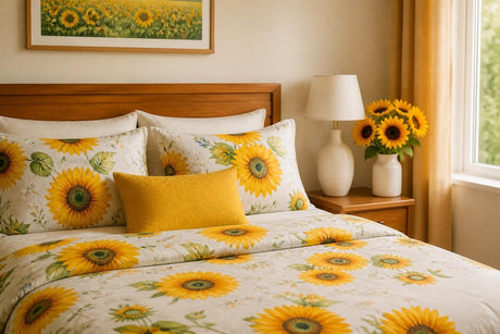Sunflower bed set: brighten your bedroom with floral charm