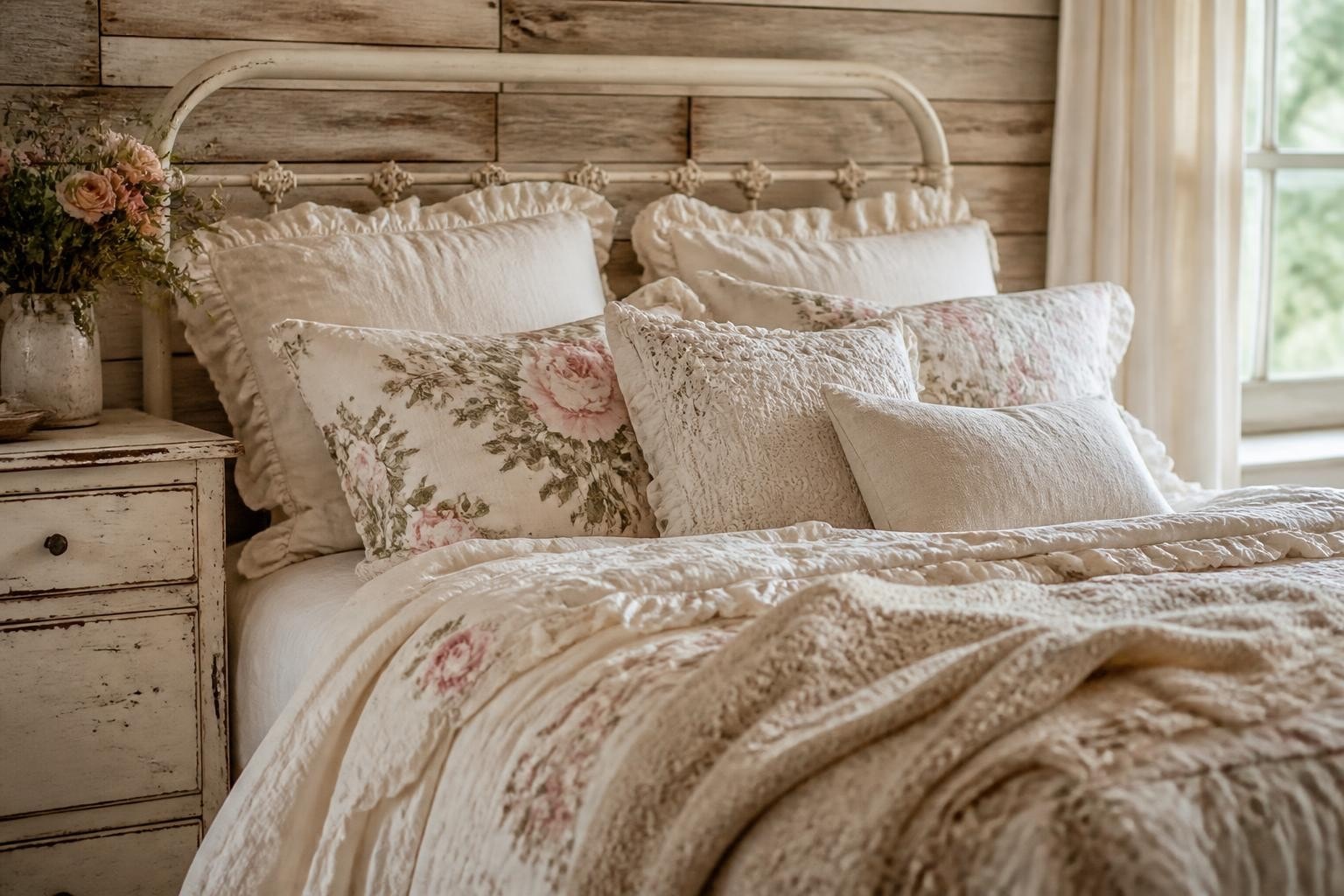 Shabby chic farmhouse bedding: Your cosy style guide