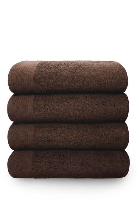 Happy Home 100% Cotton 600GSM Super Sheet Chocolate - luxuriously soft and absorbent towels