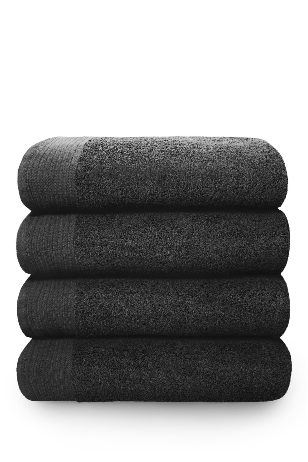 Soft and absorbent 100% cotton bath towel in grey colour