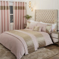 Luxurious Capri Boudoir Cushion with quilted satin panel and studded trim