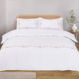 Embroidered Bows Duvet Set