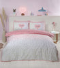 Reversible duvet set featuring playful dalmation design in vibrant ombre colours and pink accents