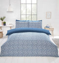 Soft green Pebbles Duvet Set featuring retro abstract geometric design with matching pillowcases