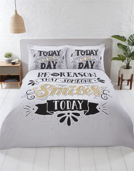 Todays The Day Duvet Set - Soft and luxurious bedding for a restful night's sleep
