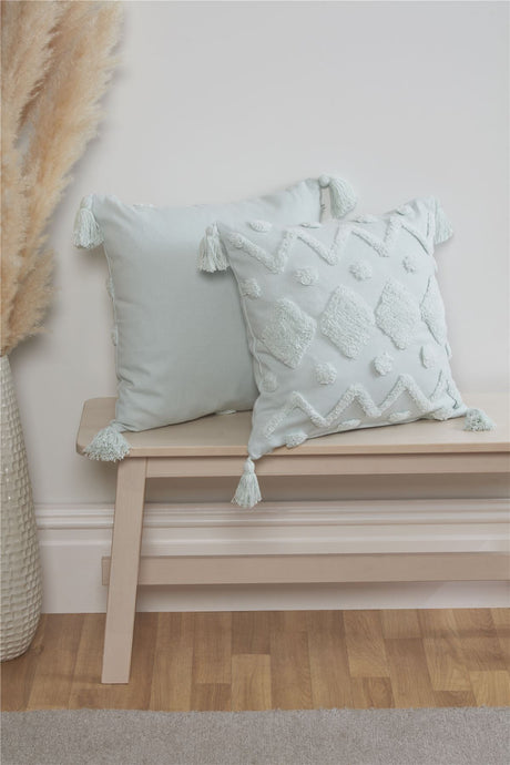 Luxurious Juniper Tufted Filled Cushion with intricate tufted detailing and elegant design