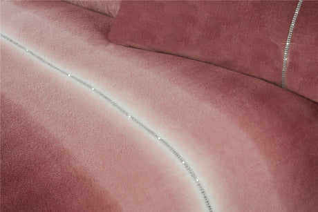 Detail shot of diamantés embellishing the pillowcases and duvet cover for a touch of elegance
