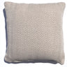 Modern 43X43Cm cushion in herringbone pattern on a stylish bed