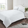 Elegant 100% cotton Oxford pillowcase in classic white, crafted for comfort and durability