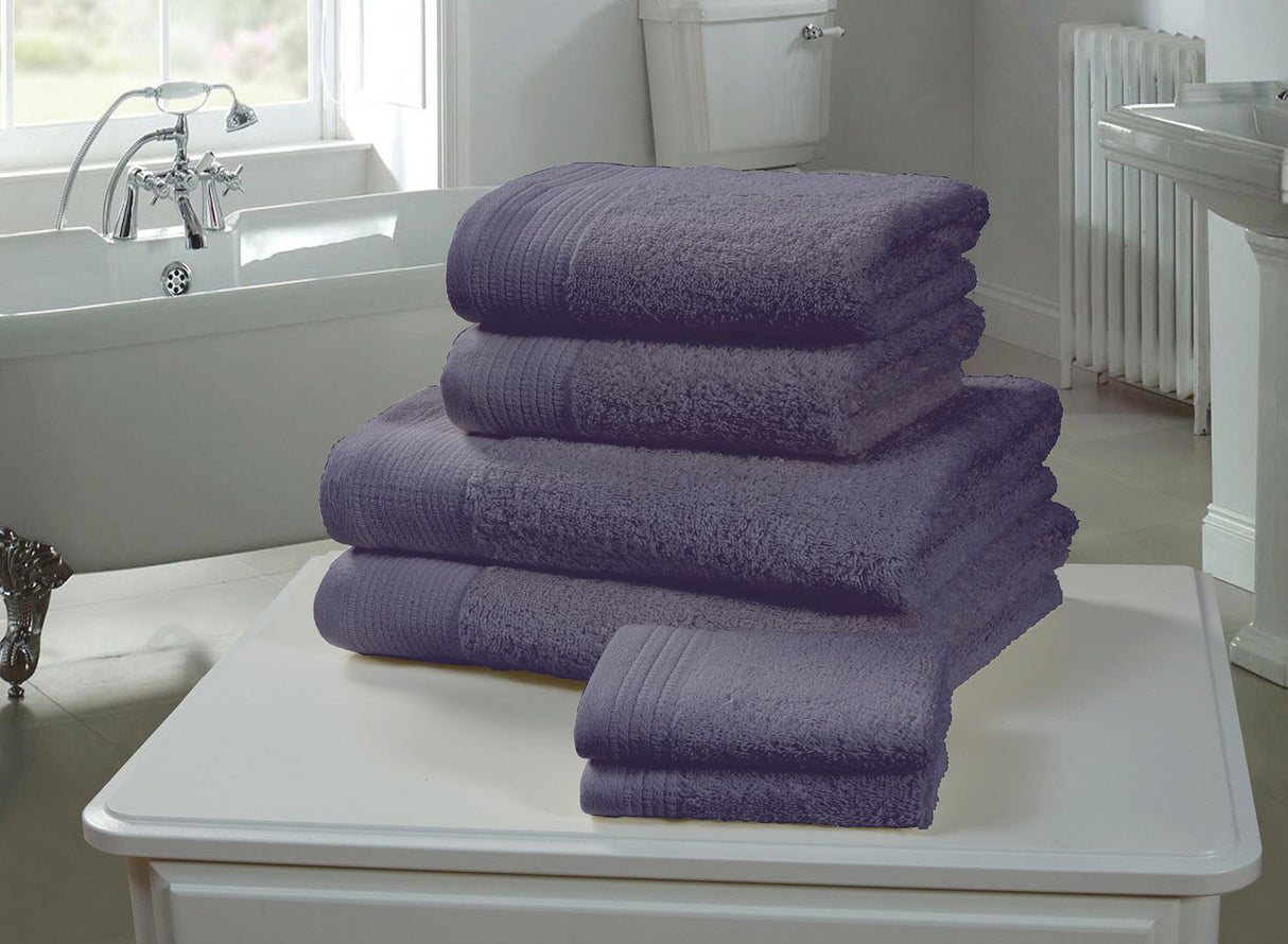 Luxurious 100% cotton bath sheet in denim color, 600GSM for ultimate comfort