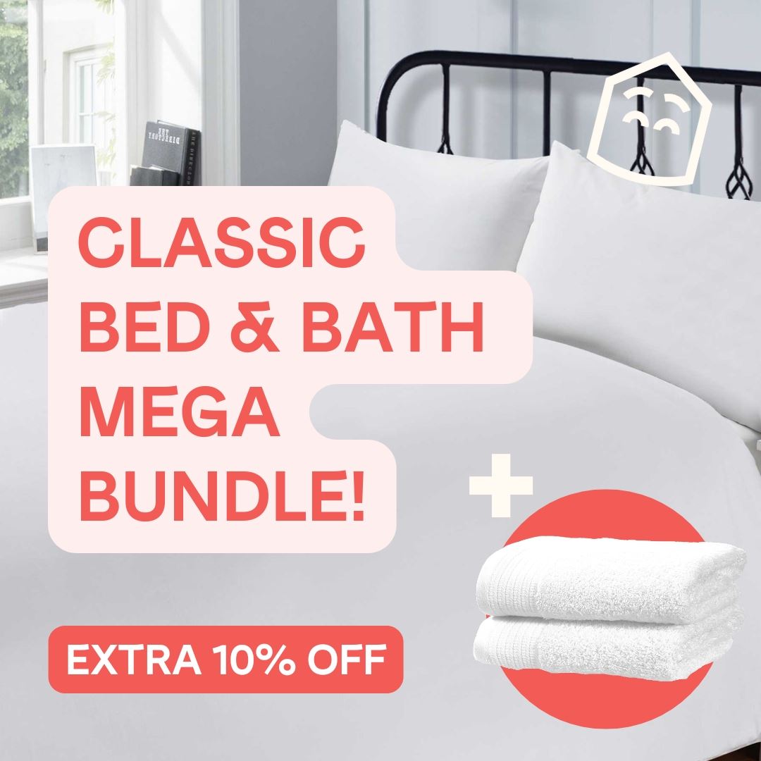 Luxurious 200 Threadcount 100% cotton quilt cover with matching pillowcases for a cohesive bedroom look