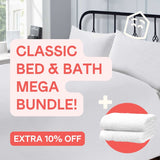 Luxurious 200 Threadcount 100% cotton quilt cover with matching pillowcases for a cohesive bedroom look