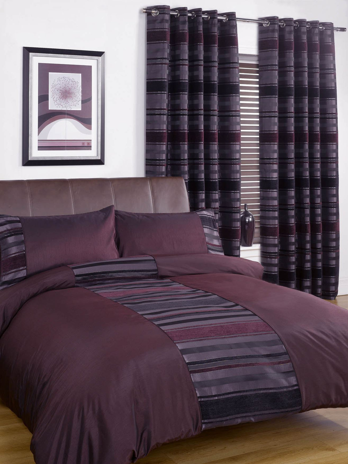 Elegant banded jacquard curtains for stylish homes