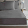 Soft white fitted sheet from the Happy Home Budget range, made of microfibre with 180 thread count